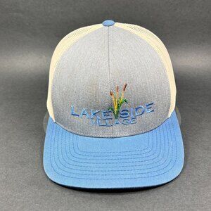 Lakeside Village Florida SnapBack Cap Hat Pacific Gray Trucker Lakeland USA Mens